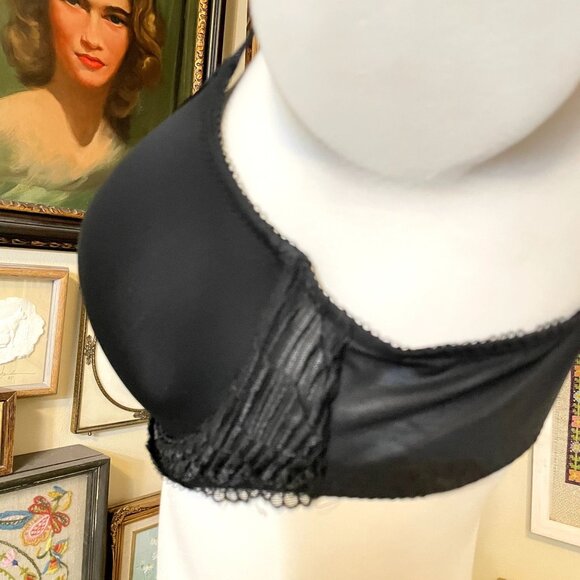 Wacoal Black La Femme Plunge Underwire Molded Cup T-Shirt Bra 36C - Picture 2 of 7